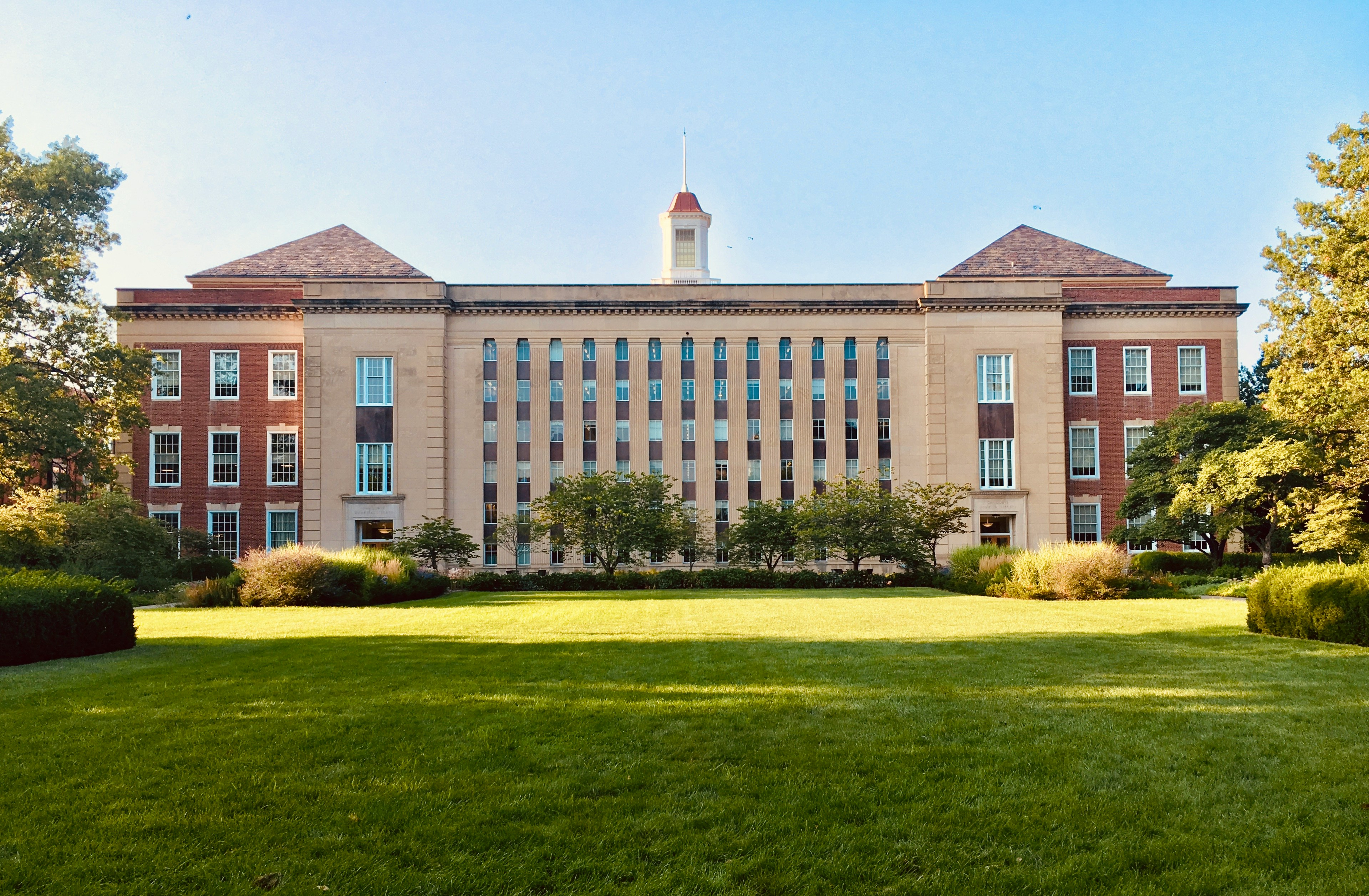 Modern institutional campus building
